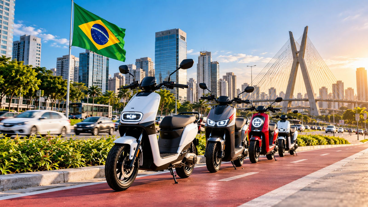 Crescimento das scooters elétricas no Brasil com modelos para mobilidade urbana e operações empresariais