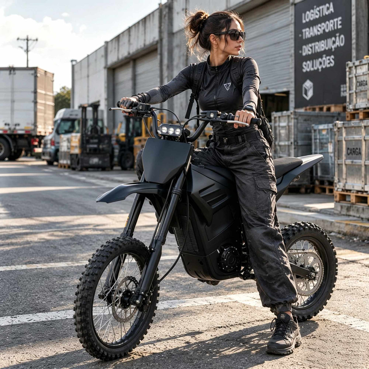 ZORYKEN Q1 moto elétrica off-road em ambiente comercial, com estrutura, rodas e carenagem visíveis – Veículos Elétricos ZORYKEN