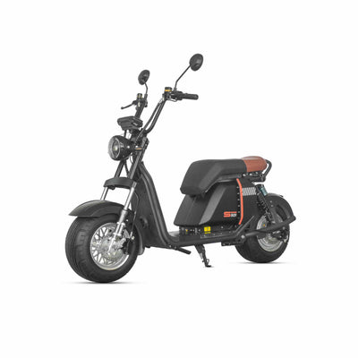 ZORYKEN 701 scooter elétrica de dois lugares com farol redondo, dois retrovisores e banco acolchoado para fornecimento B2B