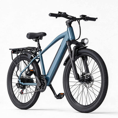 ZORYKEN S800 bicicleta elétrica aro 26 com quadro urbano, bateria integrada, farol dianteiro e freios a disco para fornecimento B2B